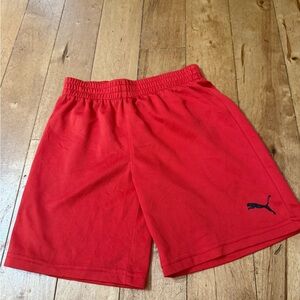 Puma Kids Red Athletic Shorts